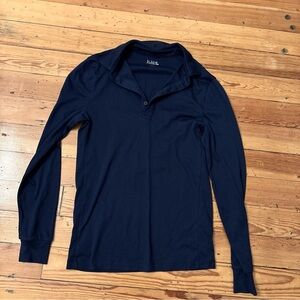 J.Crew Factory Men’s Long Sleeve Polo Size Extra Small XS Navy Blue
